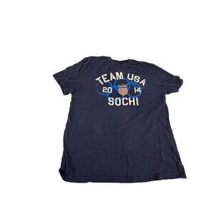 Team USA Sochi Tee Shirt Short Sleeve Size Large